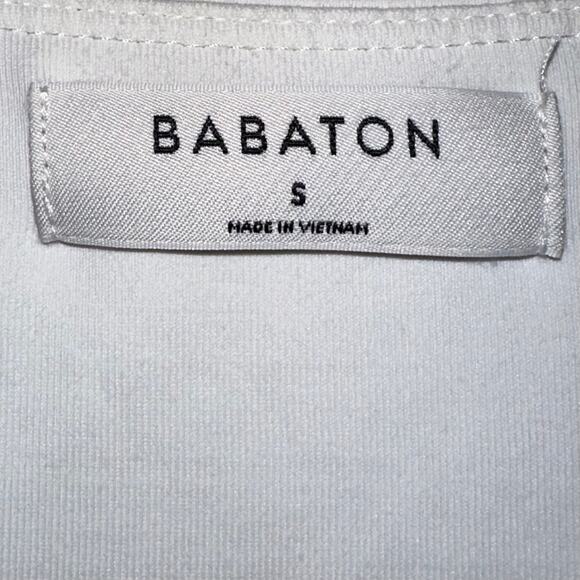 Aritzia Babaton White Contour Racer Bodysuit Size Small - Picture 3 of 15